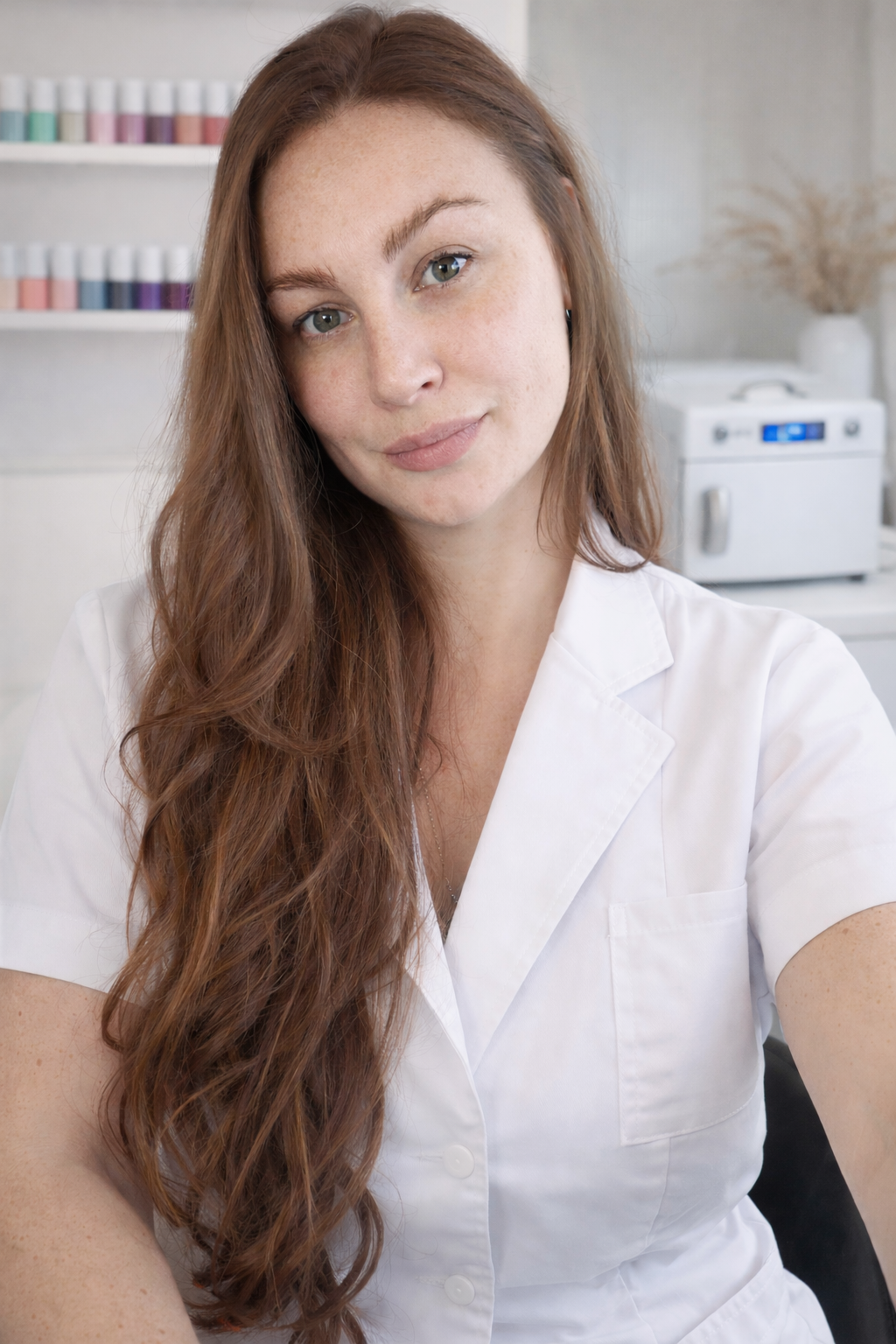 Profesional de SollciNails trabajando